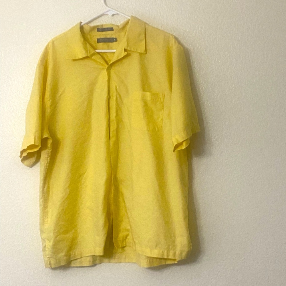 Daniel Gremieax Yellow Men  Short Sleeve XL